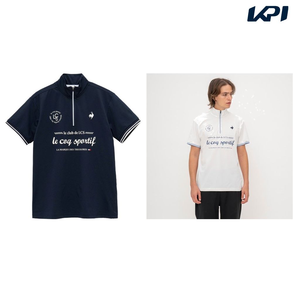 ルコック le coq sportif フィットネスウェア メンズ   ハーフジップシャツ LT5SHS11M 2025SS