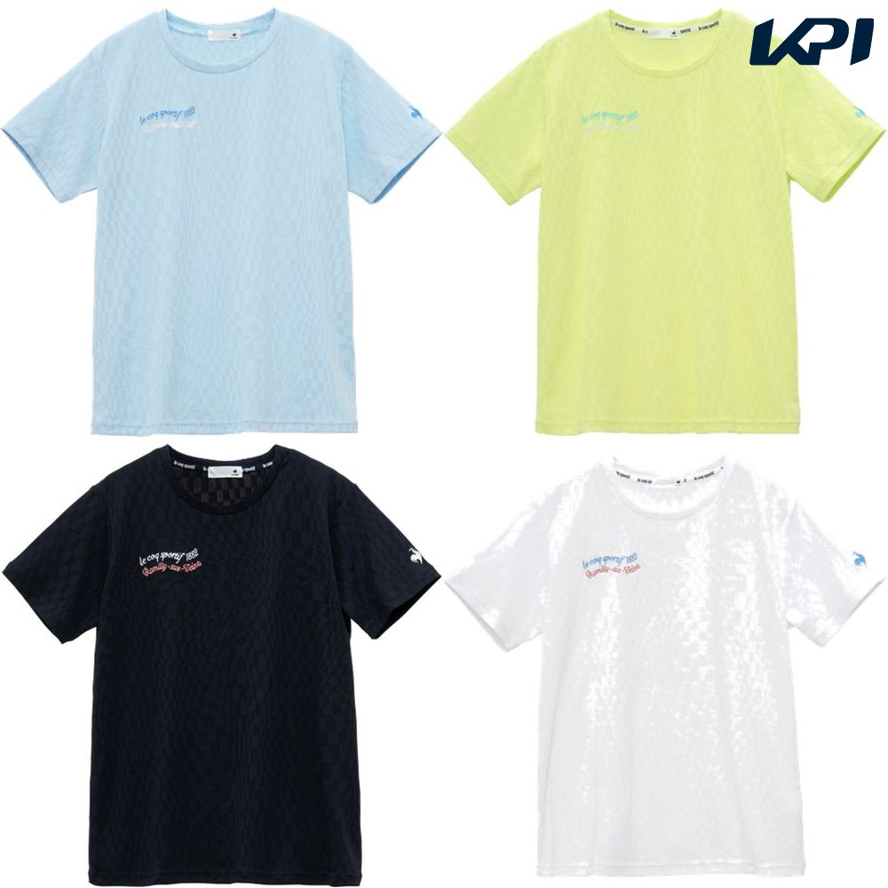 ルコック le coq sportif フィットネスウェア レディース   ジャガードグラフィック半袖Ｔシャツ LT5SHT04L 2025SS