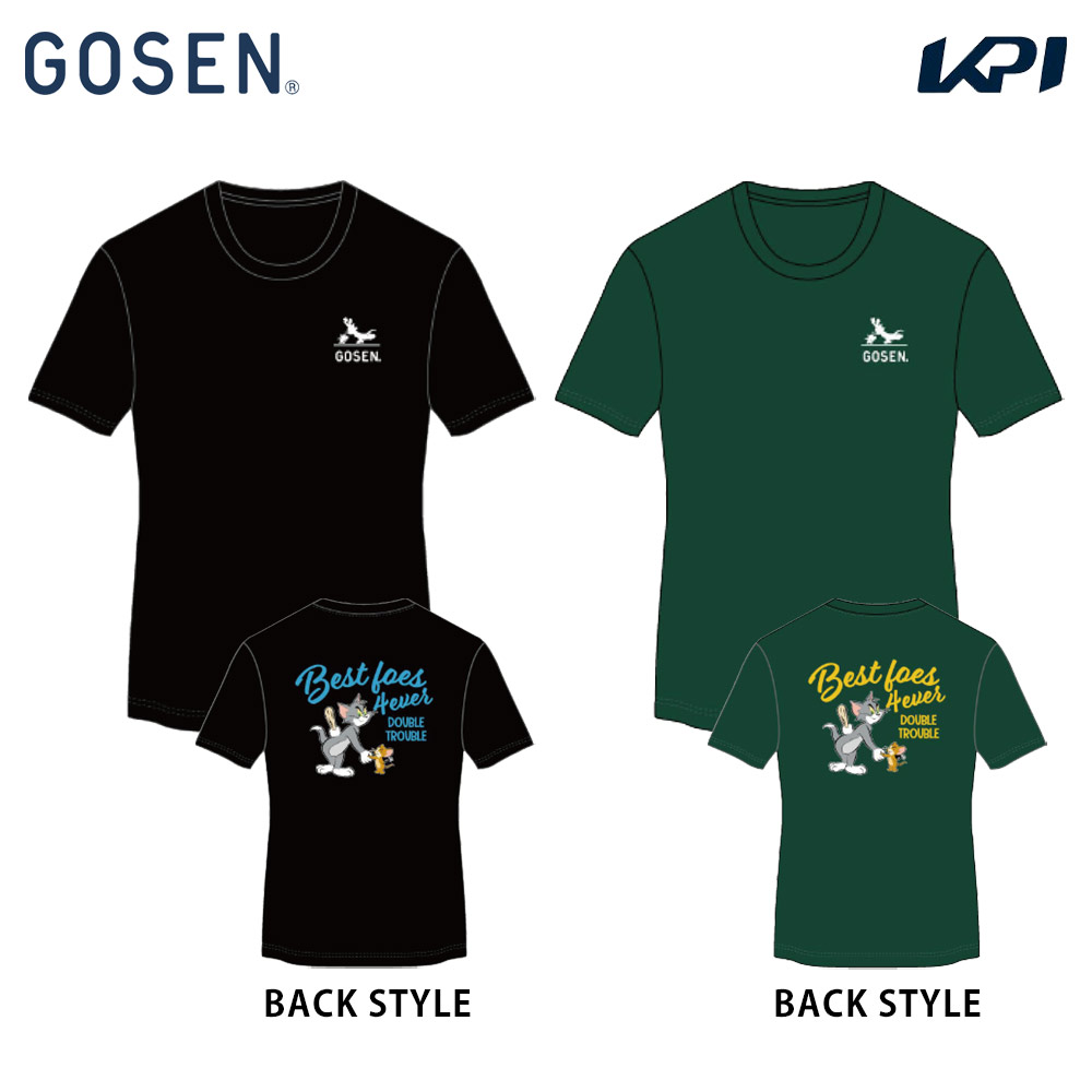 ゴーセン GOSEN テニスウェア ユニセックス 「トム＆ジェリー」シリーズ プラクティスシャツ A LTJ01 2025春企画 2025SS 3月下旬発売予定※予約