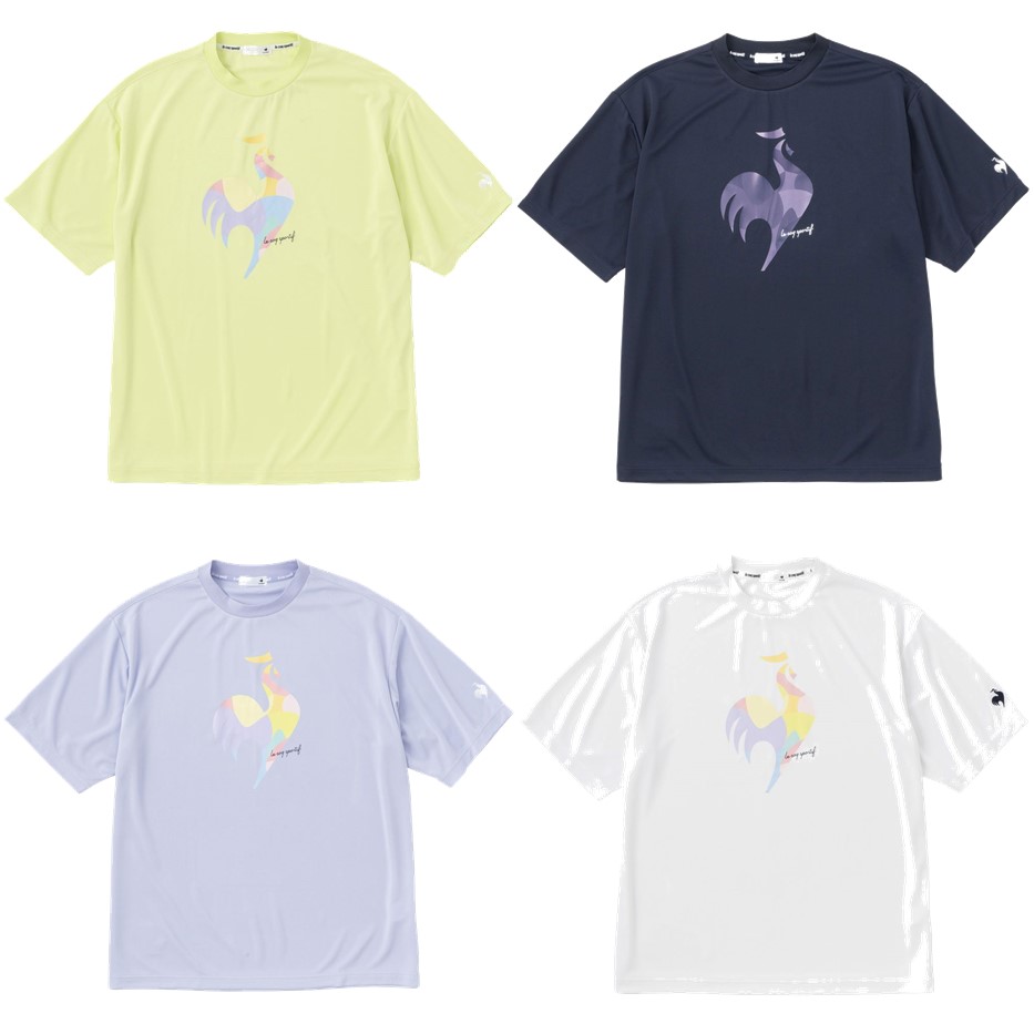 ルコック le coq sportif フィットネスウェア メンズ SUNSCREEN半袖ビッグロゴＴシャツ QMMVJA03 2023SS