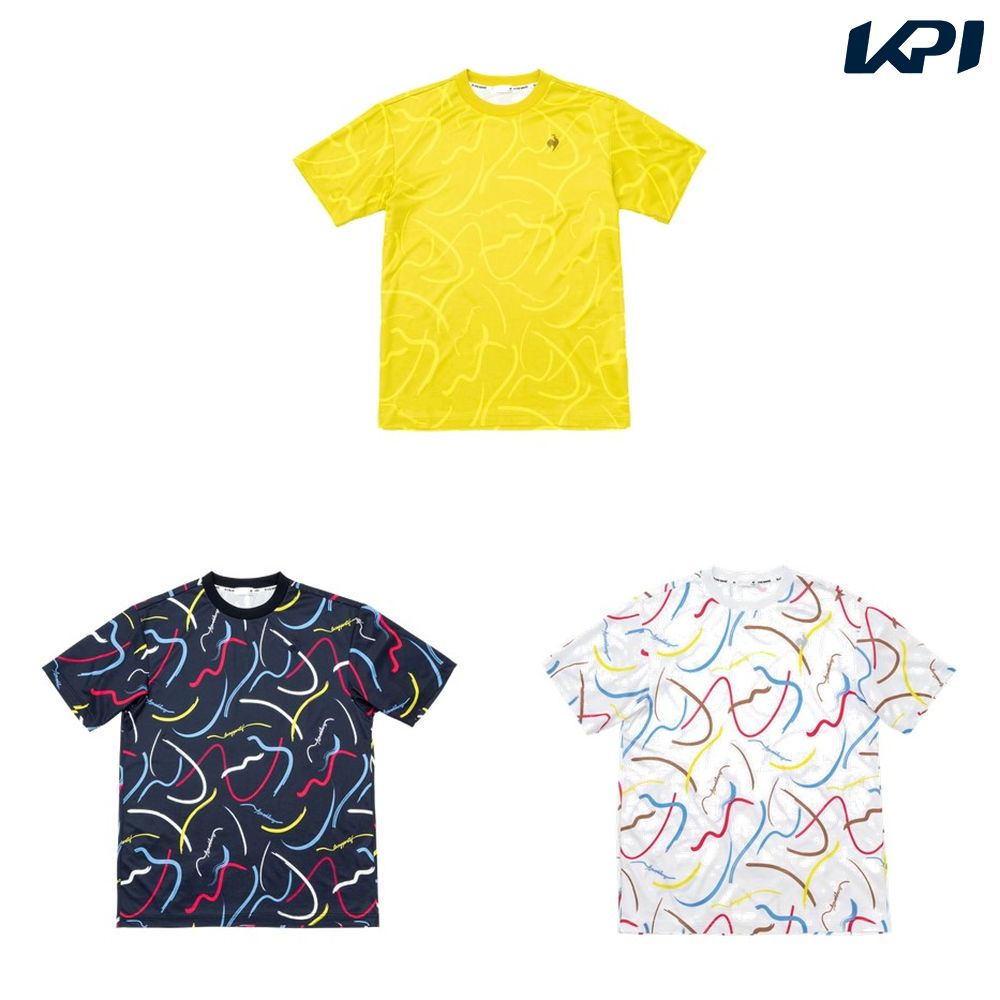 ルコック le coq sportif マルチSPウェア レディース   総柄グラフィックハーフスリーブシャツ QMMWJA03 2023FW