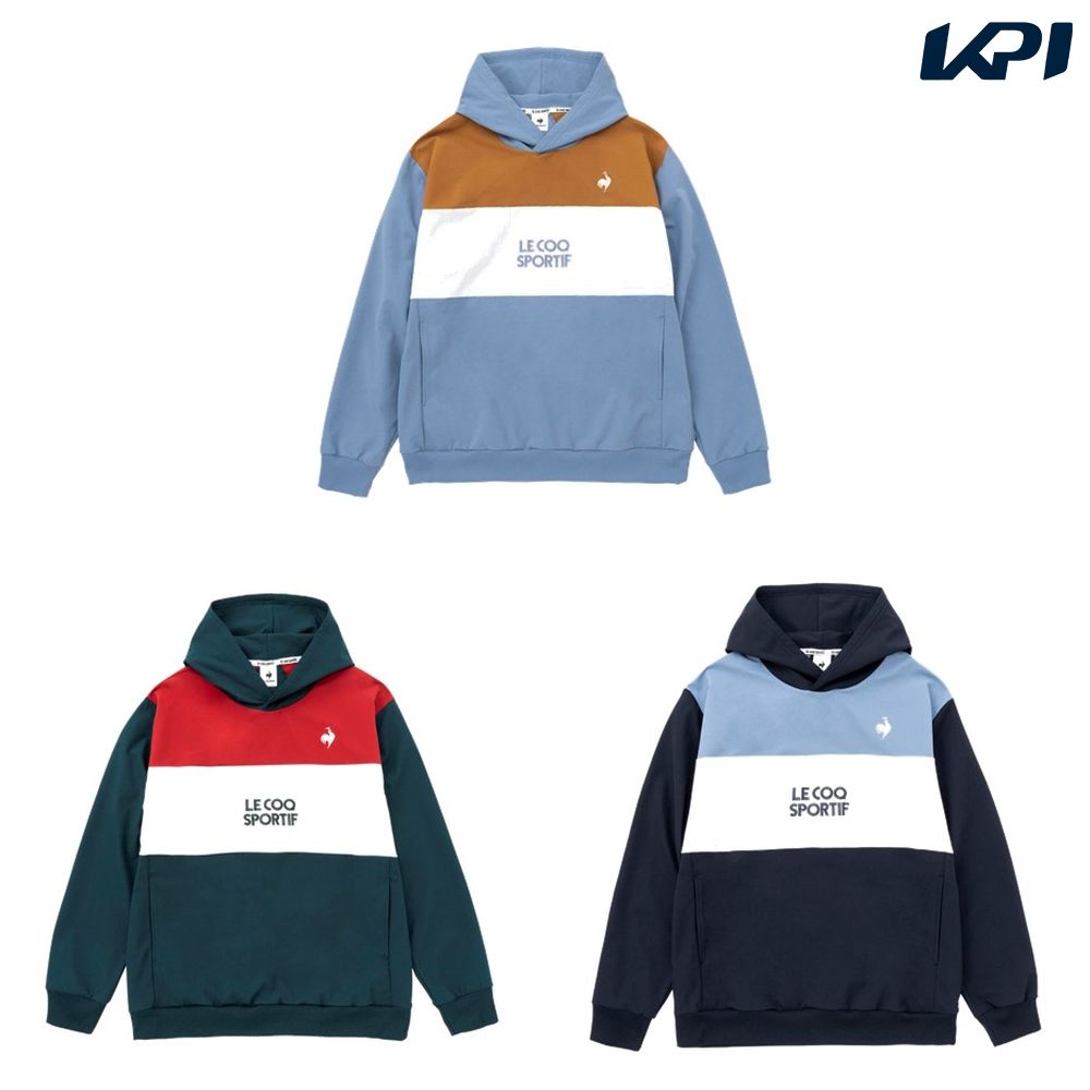 ルコック le coq sportif マルチSPウェア メンズ   LCS Plume プルオーバーフーディ QMMWJF40 2023FW