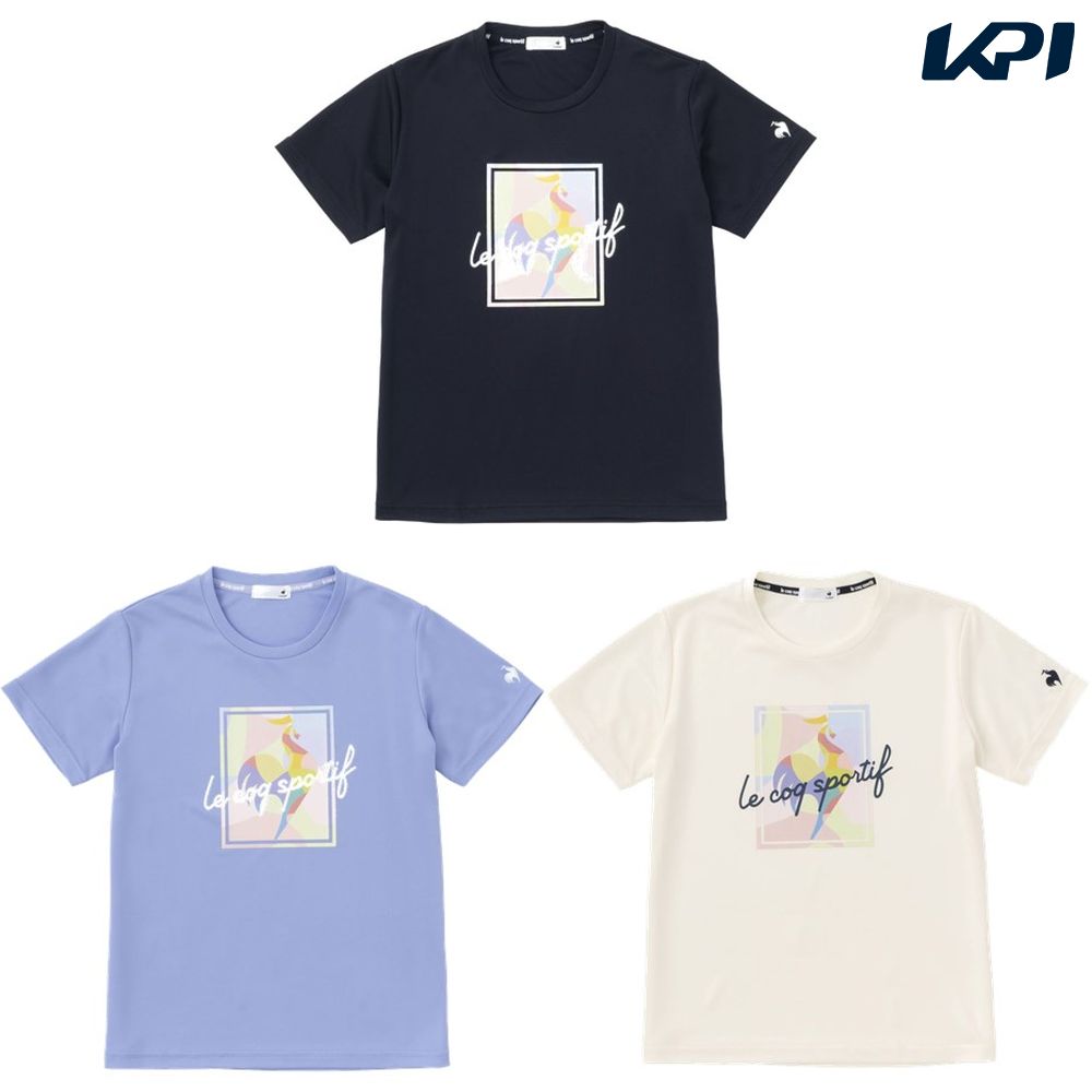 ルコック le coq sportif マルチSPウェア レディース SUNSCREENビッグロゴ半袖Tシャツ QMWVJA03 2023SS