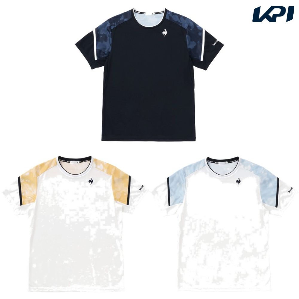 ルコック le coq sportif テニスウェア メンズ 涼感グラフィックゲームシャツ QTMVJA03 2023SS