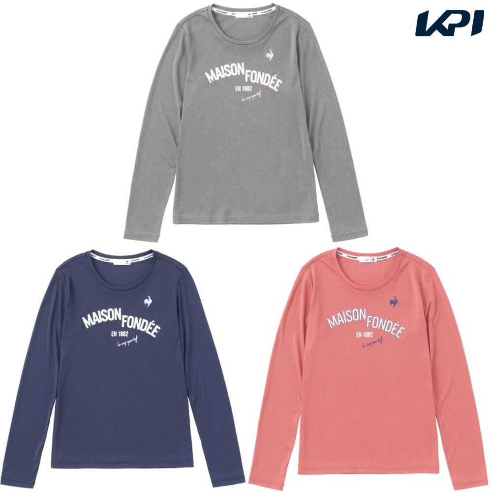『即日出荷』ルコック le coq sportif テニスウェア レディース 杢スムースグラフィックプラクティス長袖シャツ QTWVJB90 2023SS