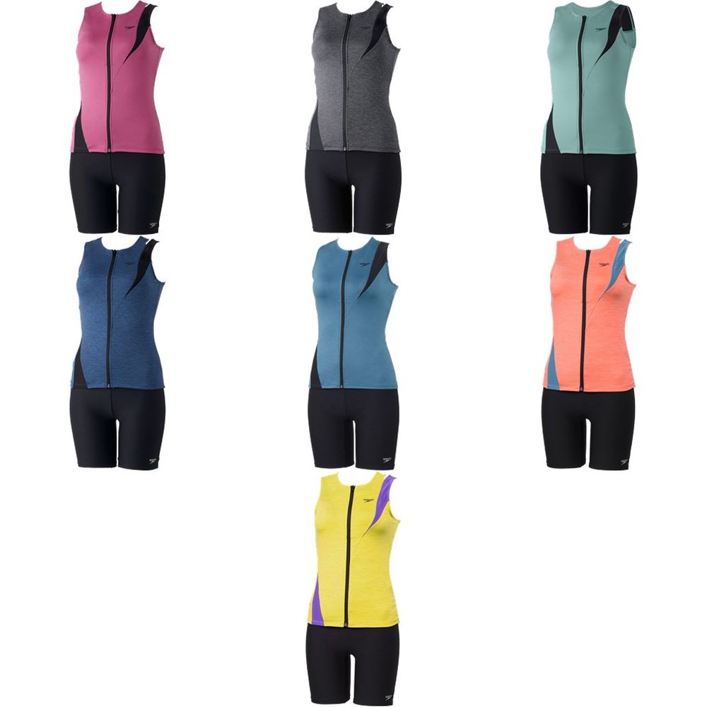 speedo（スピード） 水泳水着 レディース Diagona Zip Pro Separates