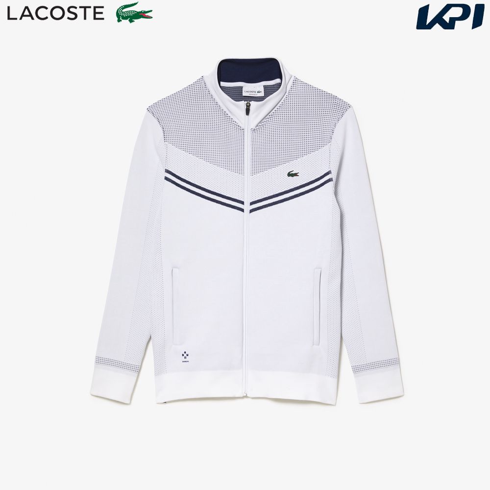 ラコステ LACOSTE テニスウェア メンズ 『ダニール・メドベージェフ』メッシュ切り替えトラックジャケット SH1090-99-BED 2023FW 『即日出荷』