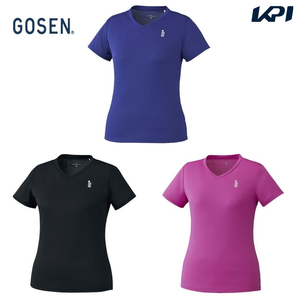 ゴーセン GOSEN テニスウェア レディース ゲームシャツ T1965 2019FW｜kpisports