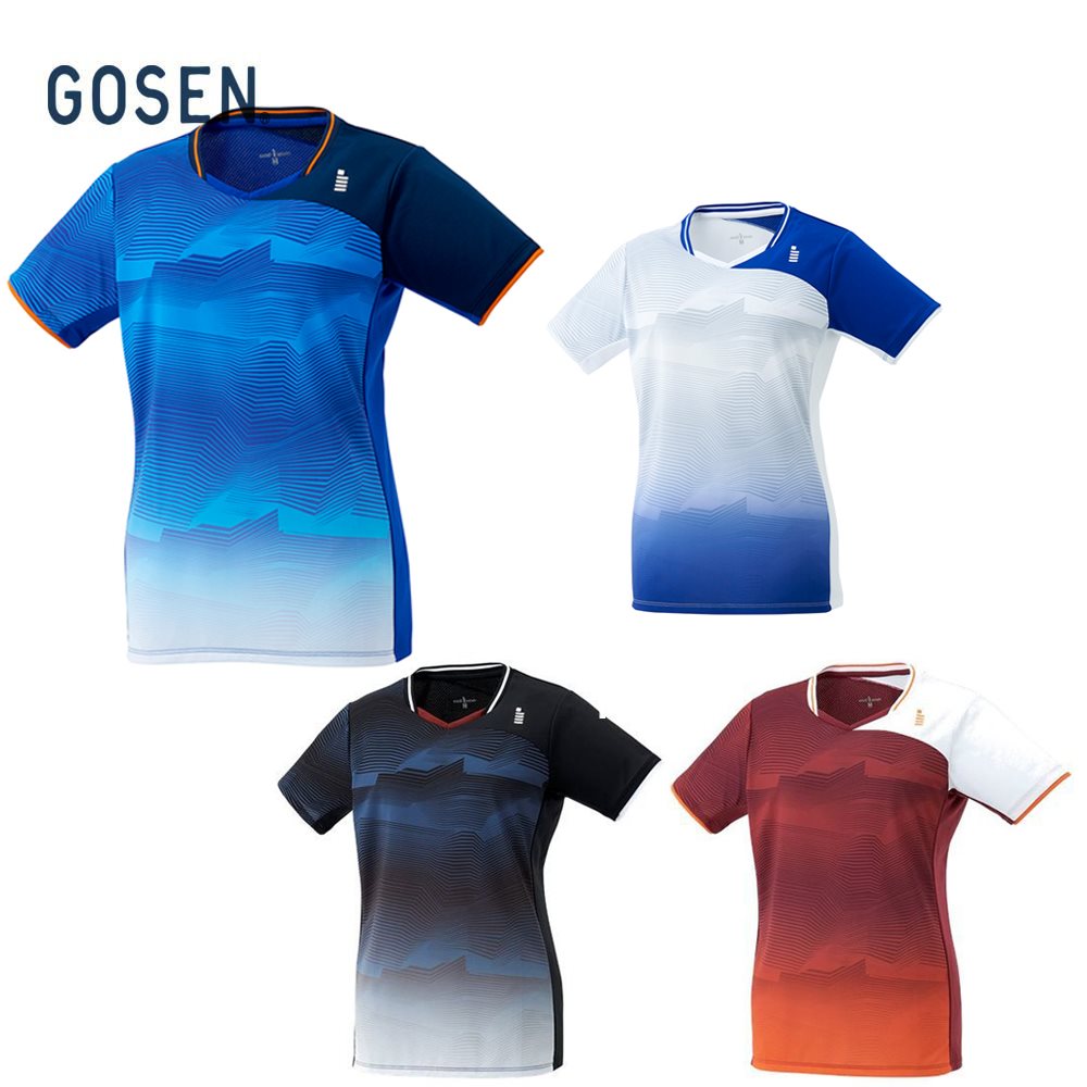 ゴーセン GOSEN テニスウェア レディース レディースゲームシャツ T2147 2021FW