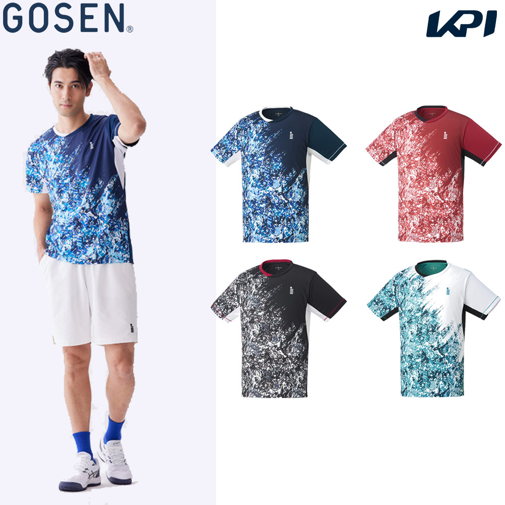 ゴーセン GOSEN テニスウェア ユニセックス ゲームシャツ T2304 2023SS｜kpisports