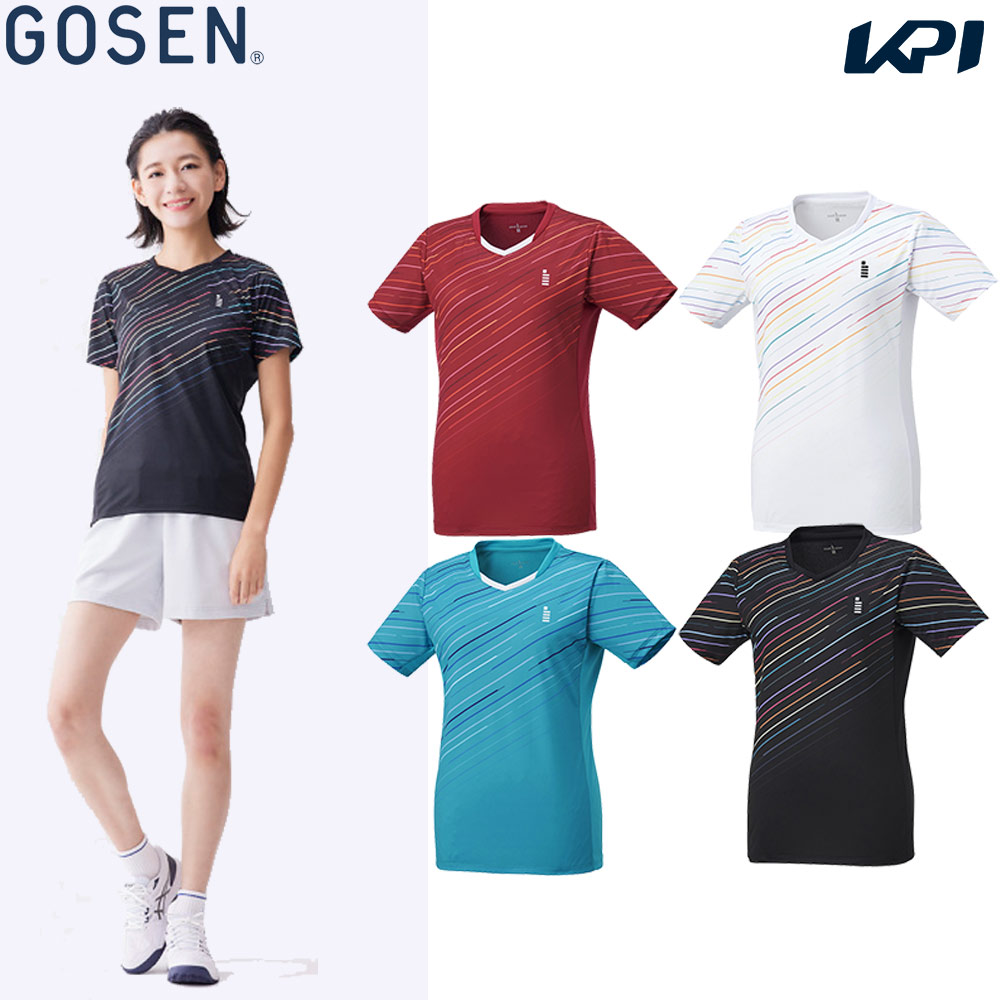 ゴーセン GOSEN テニスウェア レディース ゲームシャツ T2307 2023SS｜kpisports
