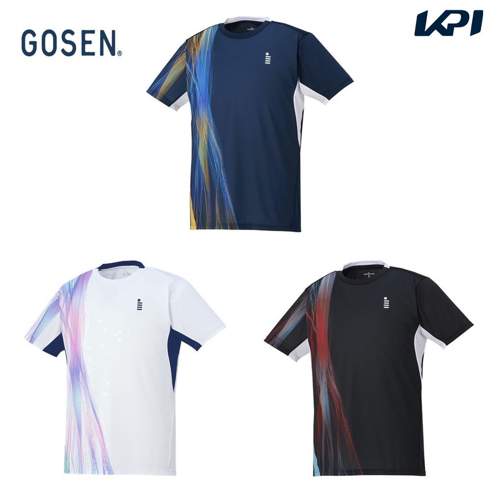ゴーセン GOSEN テニスウェア ユニセックス ゲームシャツ T2344 2023FW｜kpisports