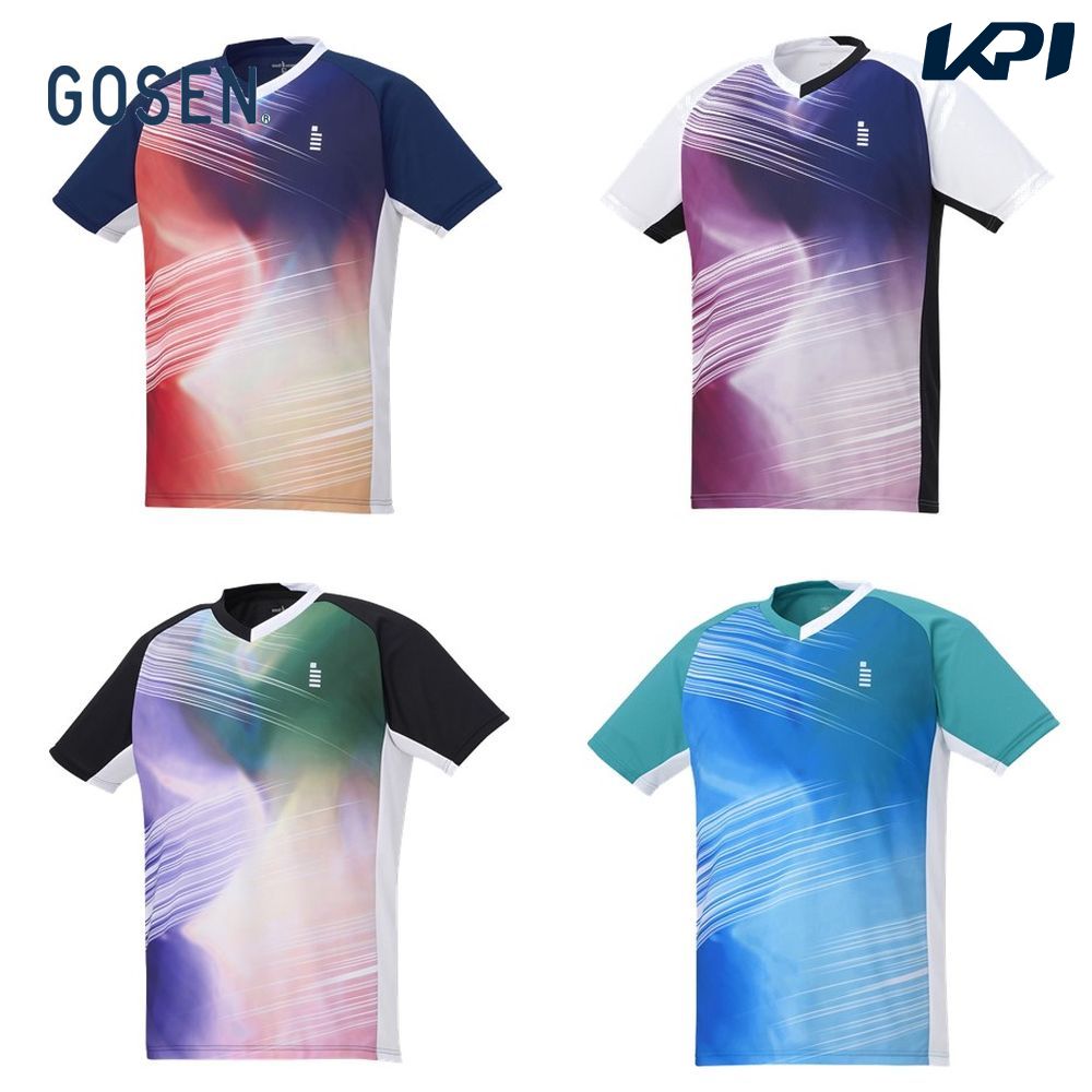 ゴーセン GOSEN テニスウェア ユニセックス ゲームシャツ T2346 2023FW｜kpisports
