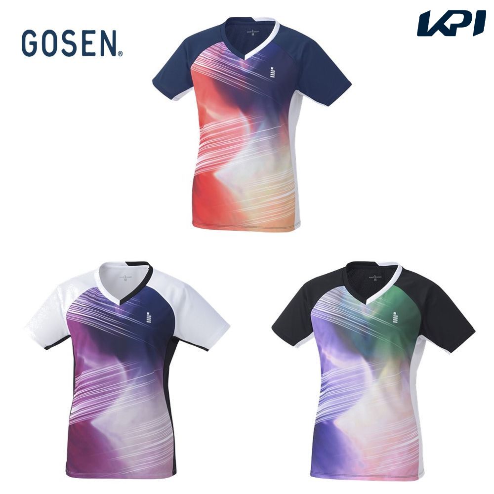 ゴーセン GOSEN テニスウェア レディース ゲームシャツ T2347 2023FW