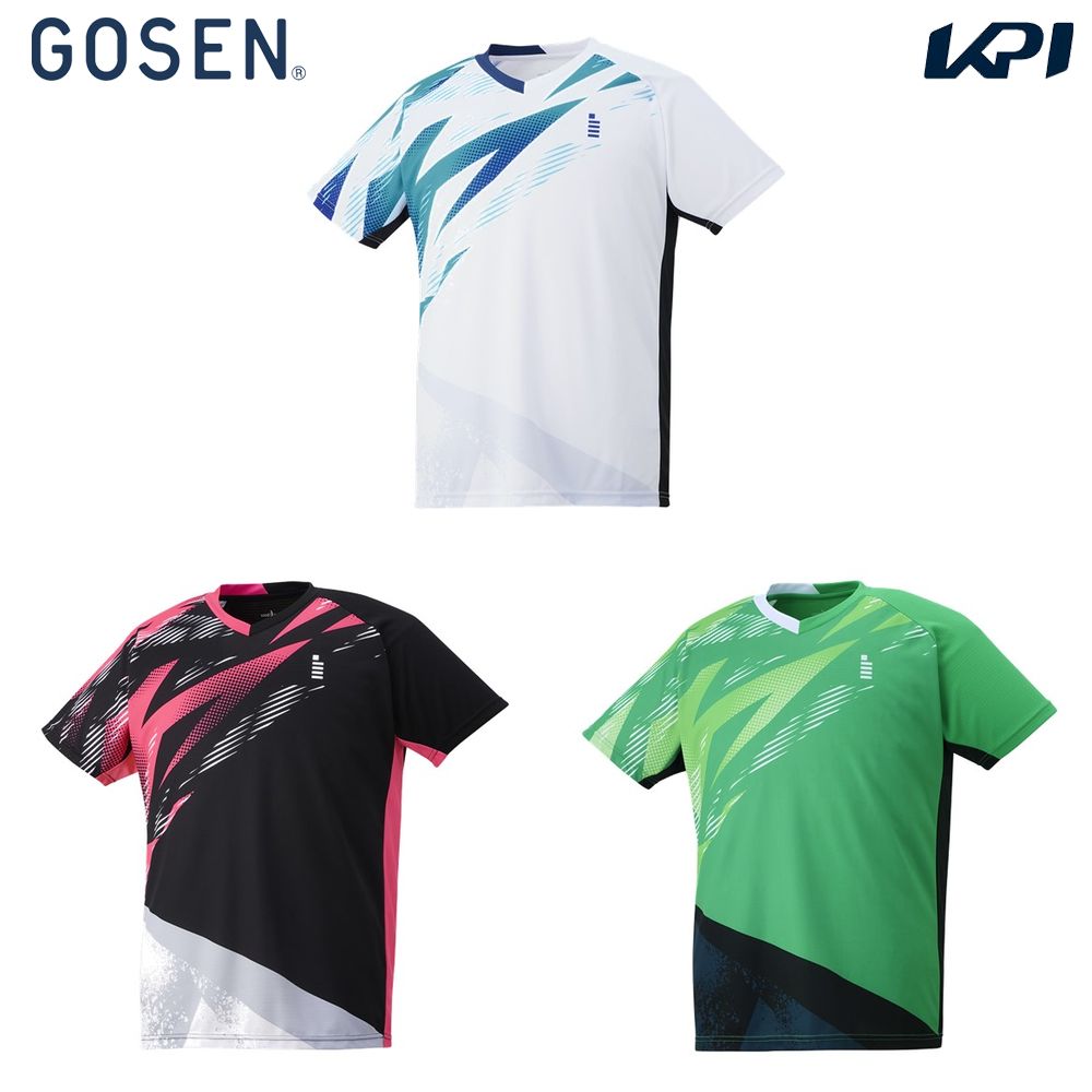 ゴーセン GOSEN テニスウェア ユニセックス   ゲームシャツ T2402 2024SS｜kpisports
