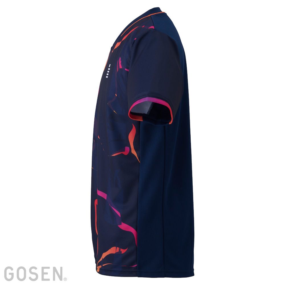 ゴーセン テニスウェア ユニセックス T2640 ネイビー L GOSEN（ゴーセン） テニスウェア ユニセックス ユニ ゲームシャツ