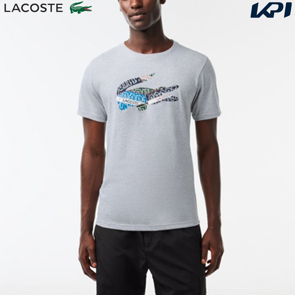 ラコステ LACOSTE テニスウェア メンズ コラージュワニロゴクルーネックTシャツ TH1801-10-CCA 2023FW 『即日出荷』