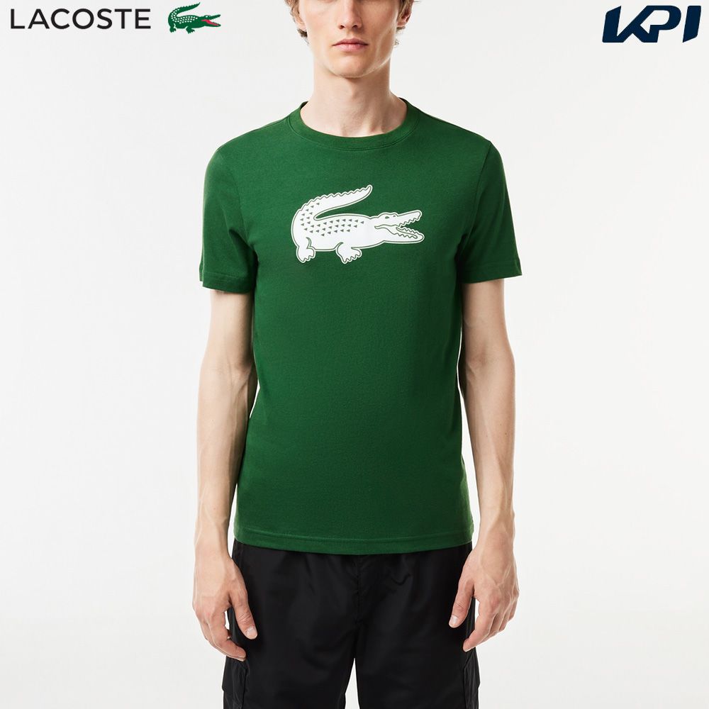 ラコステ LACOSTE テニスウェア メンズ コットンブレンドウルトラドライロゴプリントTシャツ TH2042-99-291 2023FW 『即日出荷』