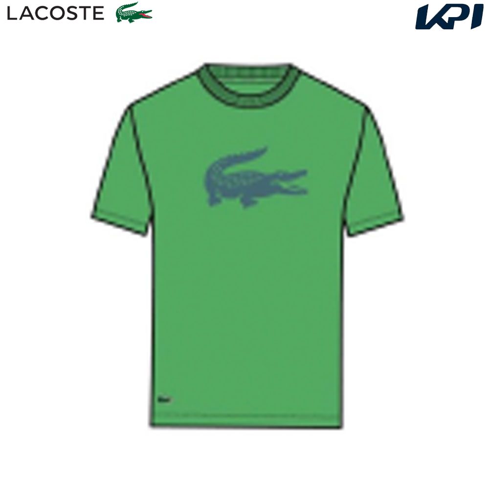 ラコステ LACOSTE テニスウェア メンズ   コットンブレンドウルトラドライロゴプリントTシャツ TH2042-99-IRS 2024SS 『即日出荷』