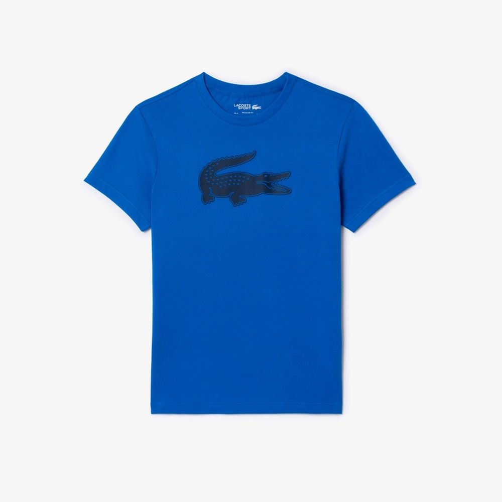 ラコステ LACOSTE テニスウェア メンズ   コットンブレンドウルトラドライロゴプリントTシャツ TH2042-99-IUU 2024SS 『即日出荷』｜kpisports｜02