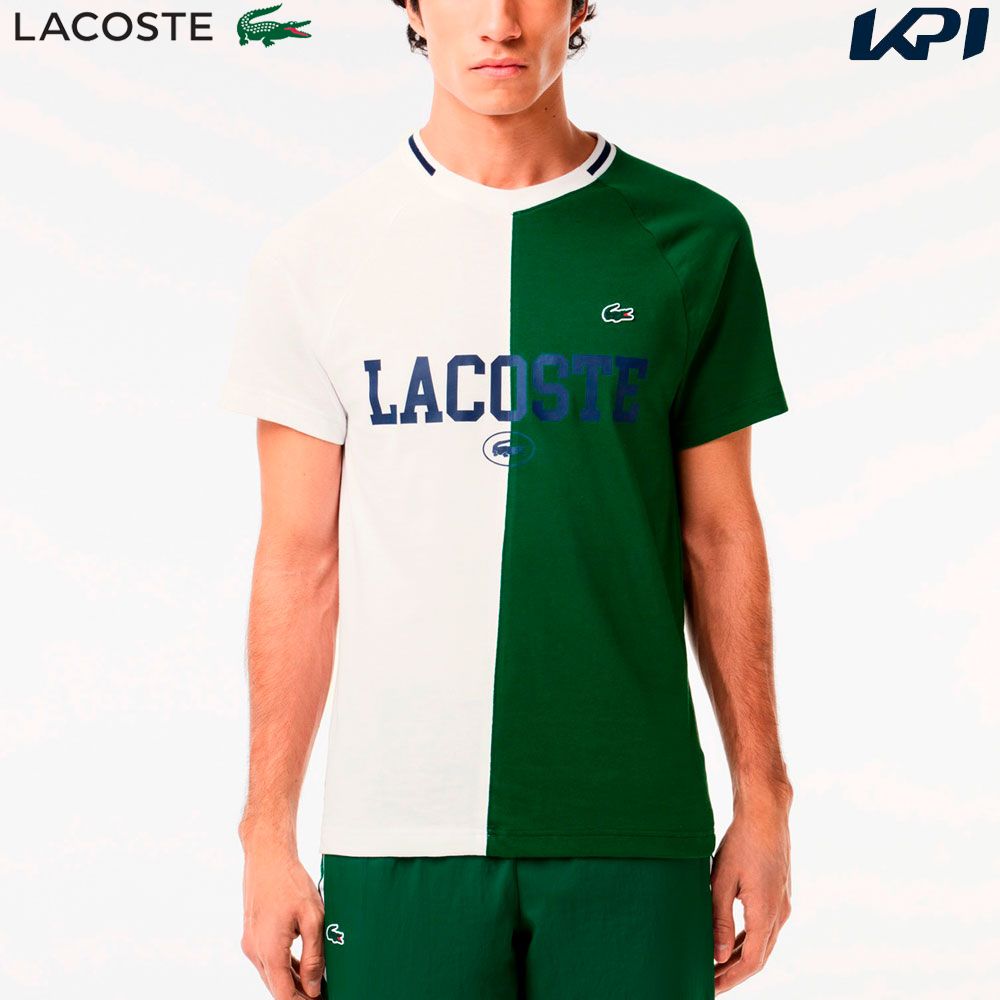 ラコステ LACOSTE テニスウェア メンズ 『ダニール・メドベージェフ』アシンメトリードライTシャツ TH7538 10 737 2024SS 『即日出荷』 :TH7538 10 737:KPIsports