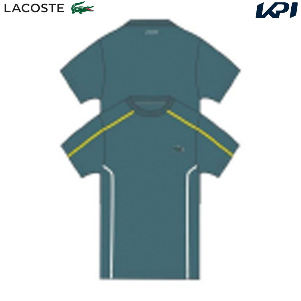 ラコステ LACOSTE テニスウェア メンズ コントラストラインドウルトラドライTシャツ TH7545 99 IY4 2024SS 『即日出荷』 :TH7545 99 IY4:KPIsports