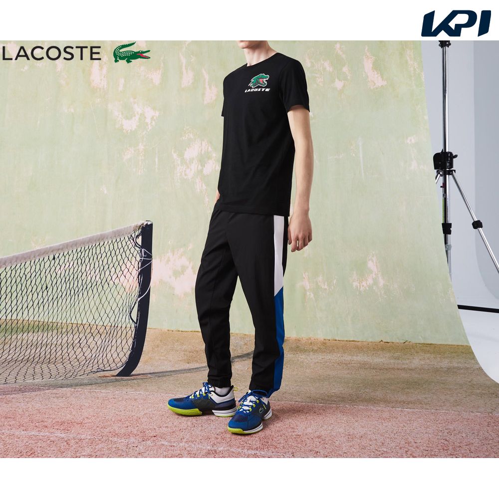 ラコステ LACOSTE テニスウェア メンズ 「メドベージェフ」シーズナルグラフィックドライTシャツ TH9327L-031 2022FW『即日出荷』