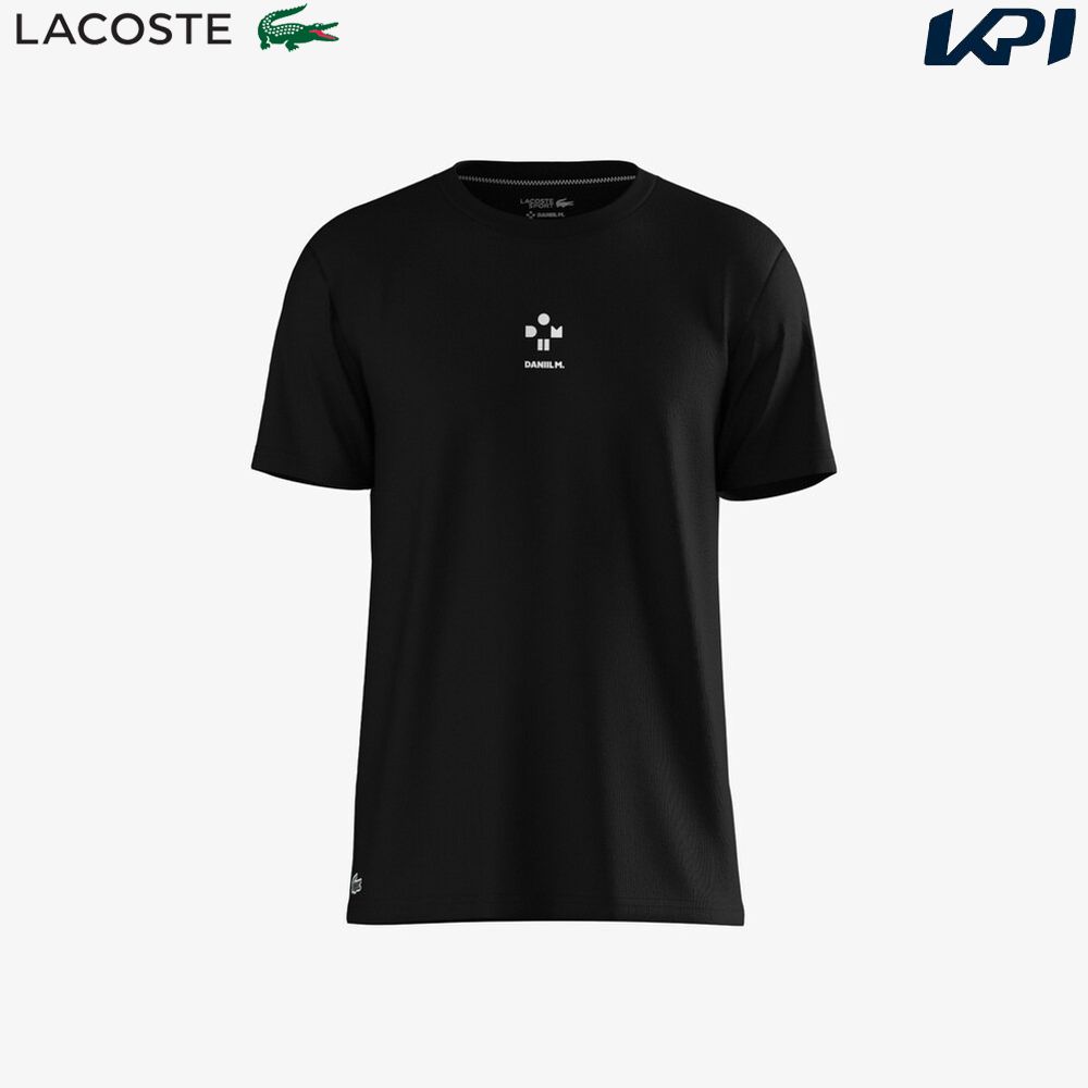 『即日出荷』ラコステ LACOSTE テニスウェア メンズ   『ダニール・メドベージェフ』シグネチャープリントドライTシャツ TH9447-10-031 2024FW