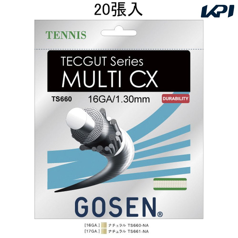 ポイント20倍】GOSEN（ゴーセン） テックガット テックガット16 TS600W20P-