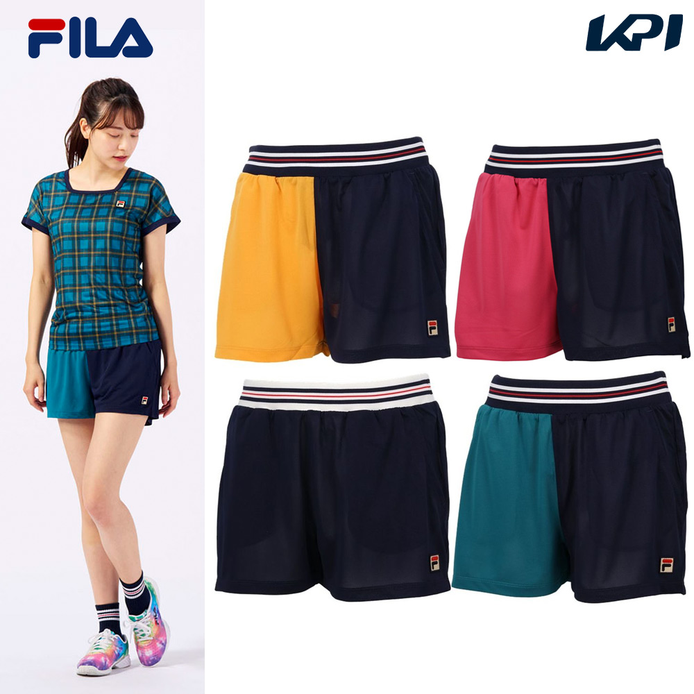 フィラ FILA テニスウェア レディース ショートパンツ VL2656 2023SS｜kpisports