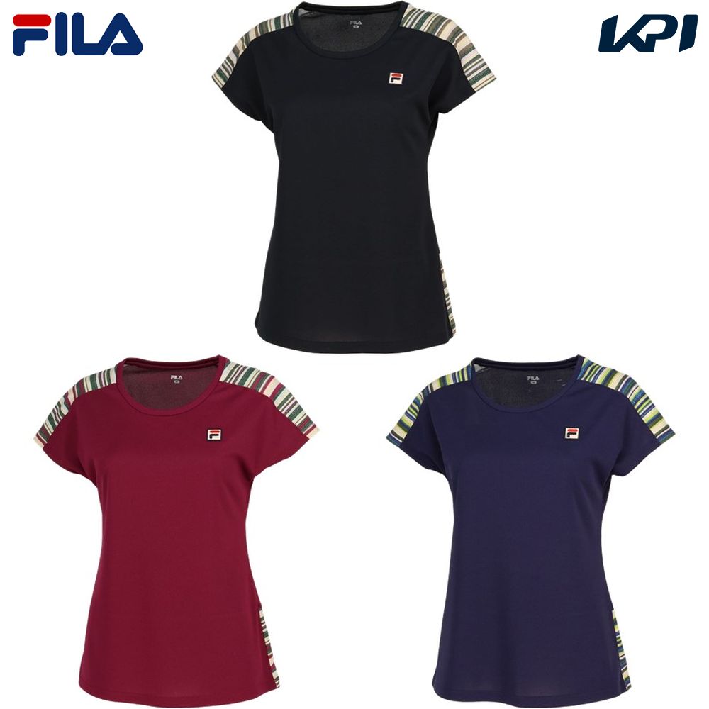 フィラ FILA テニスウェア レディース ゲームシャツ VL2692 2023FW｜kpisports