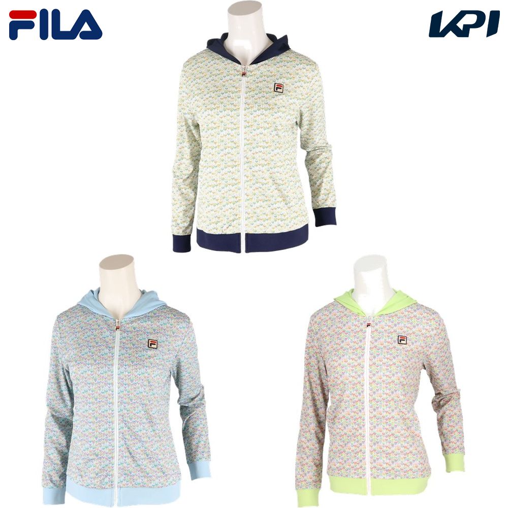 フィラ FILA テニスウェア レディース   フルジップパーカー VL2805 2024SS