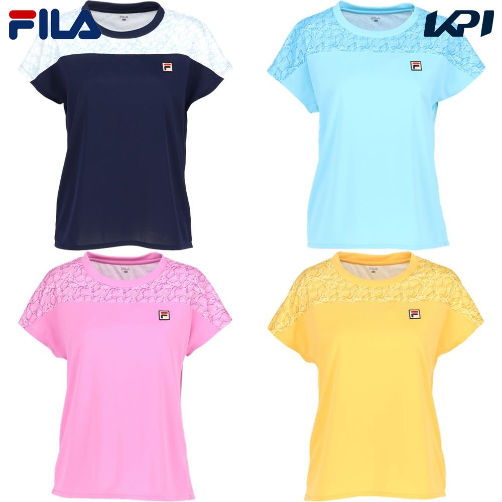 フィラ FILA テニスウェア レディース   ゲームシャツ VL2828 2024SS
