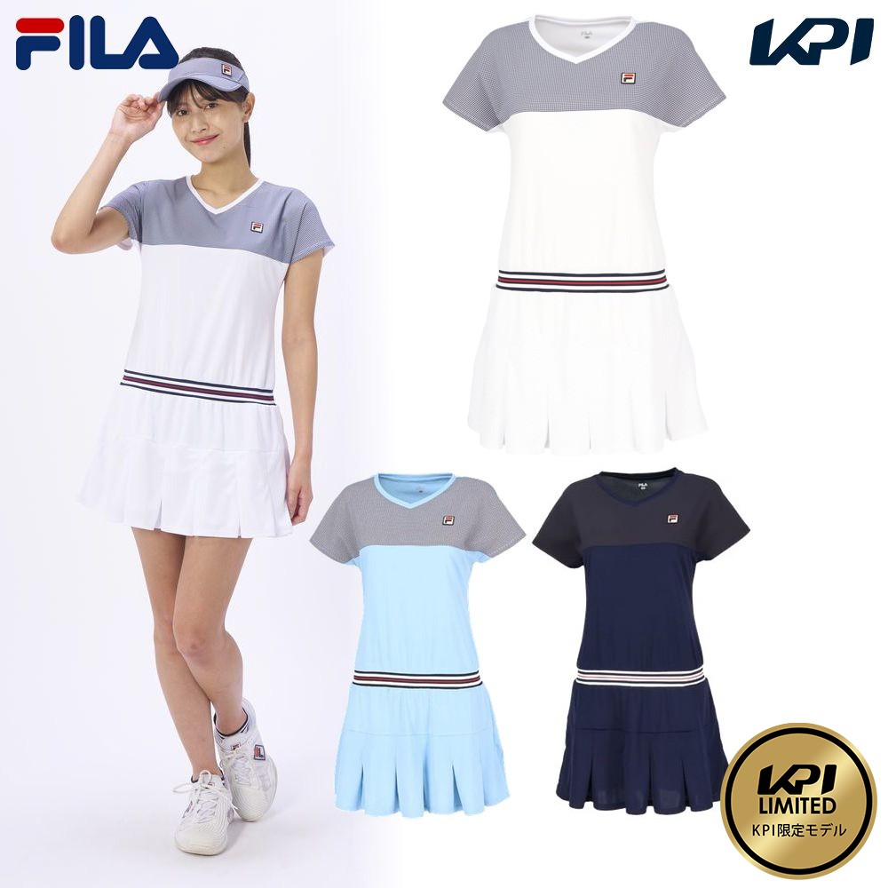 フィラ FILA テニスウェア レディース   ワンピース KPI限定コラボモデル VL2888 2024SS 『即日出荷』｜kpisports