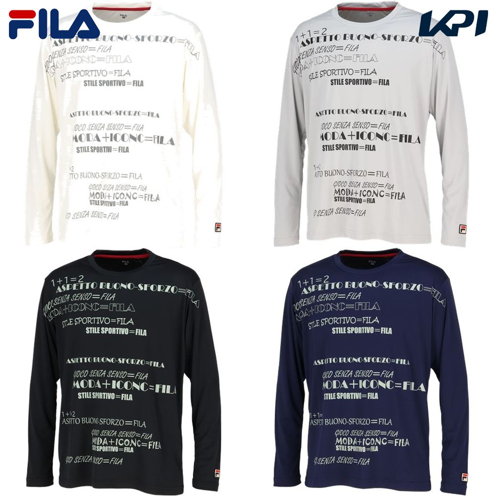 フィラ FILA テニスウェア メンズ グラフィックロングスリーブシャツ VM5623 2023FW