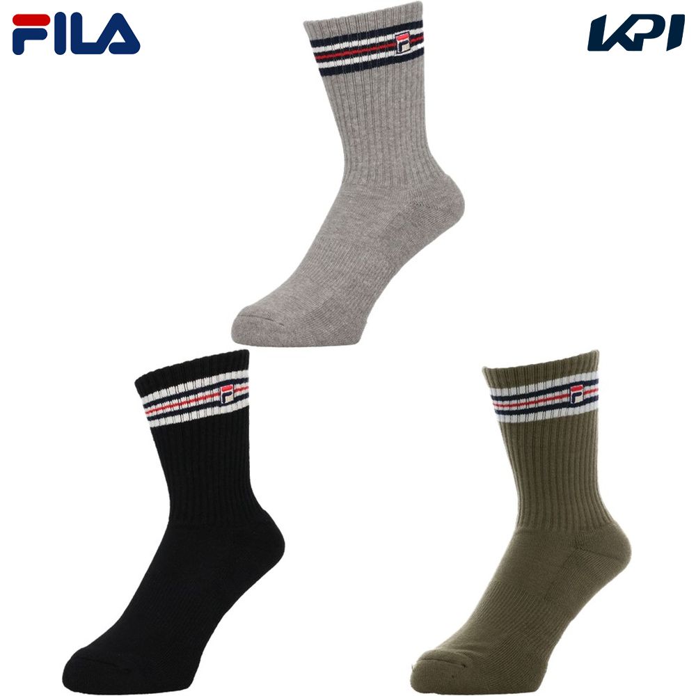 Yahoo! Yahoo!ショッピング(ヤフー ショッピング)フィラ FILA テニスアクセサリー メンズ ライン入リショートソックス VM9766 2023FW