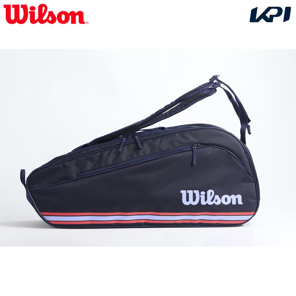 「最短当日出荷」ウイルソン Wilson テニスバッグ・ケース    TEAM J 6PK NAVY チーム J ネイビー WR8050101001