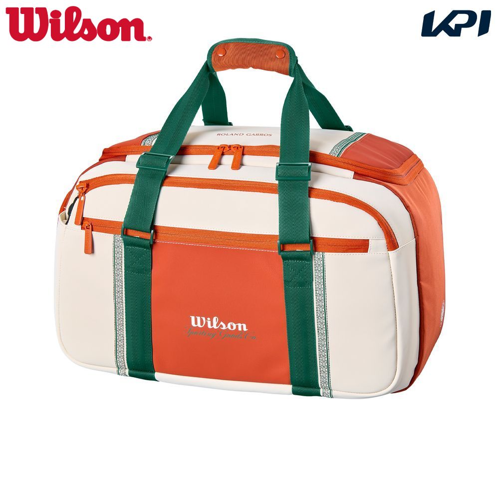 Wilson - ウイルソン 庭球御徒面子・容れもの    ROLAND GARROS 2026 SMALL DUFFEL Cream/CL ローランギャロス ダッフルバッグ WR8052901001 バッグ-スポーツ-その他テニスバッグ