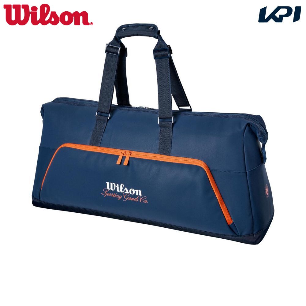 Wilson - ウイルソン 庭球御徒面子・容れもの    ROLAND GARROS 2026 LARGE DUFFEL Navy/CLA ローランギャロス ダッフルバッグ WR8054101001 テニス-スポーツ