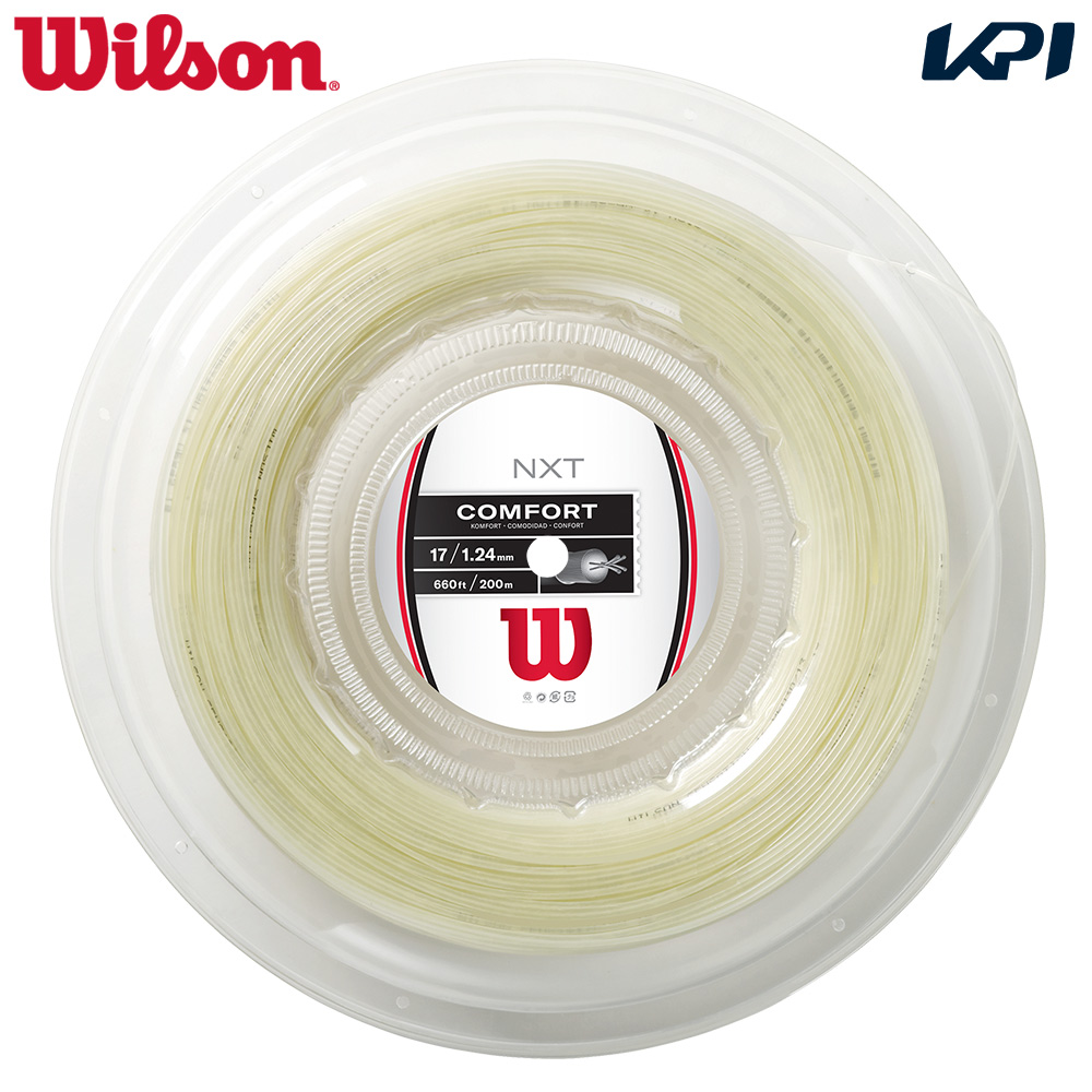 ウイルソン Wilson テニスガット・ストリング NXT 17 REEL Natural 200mロール ナチュラル WR831120117 :WR831120117:KPIsports