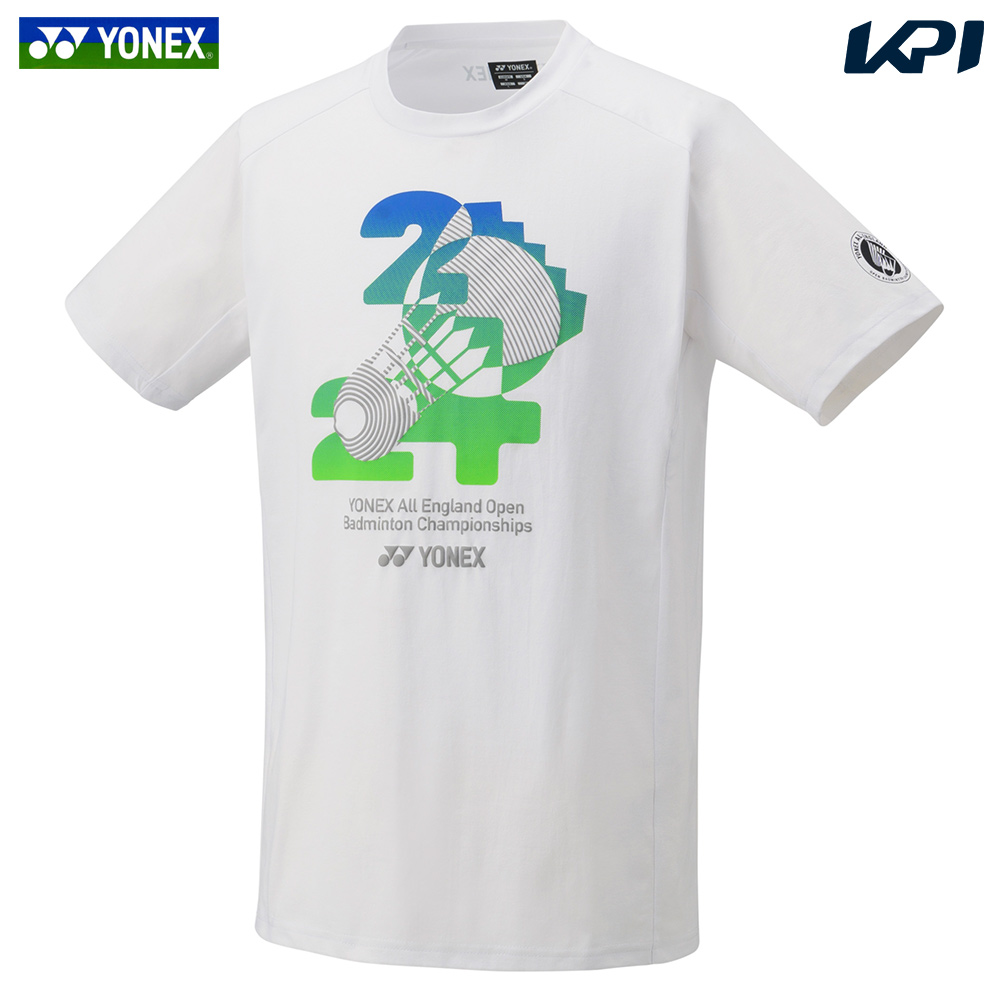 「365日出荷」ヨネックス YONEX バドミントンウェア ユニセックス  全英選手権2024大会記念Tシャツ ホワイト 受注会限定モデル YOB24001 2024SS 『即日出荷』｜kpisports