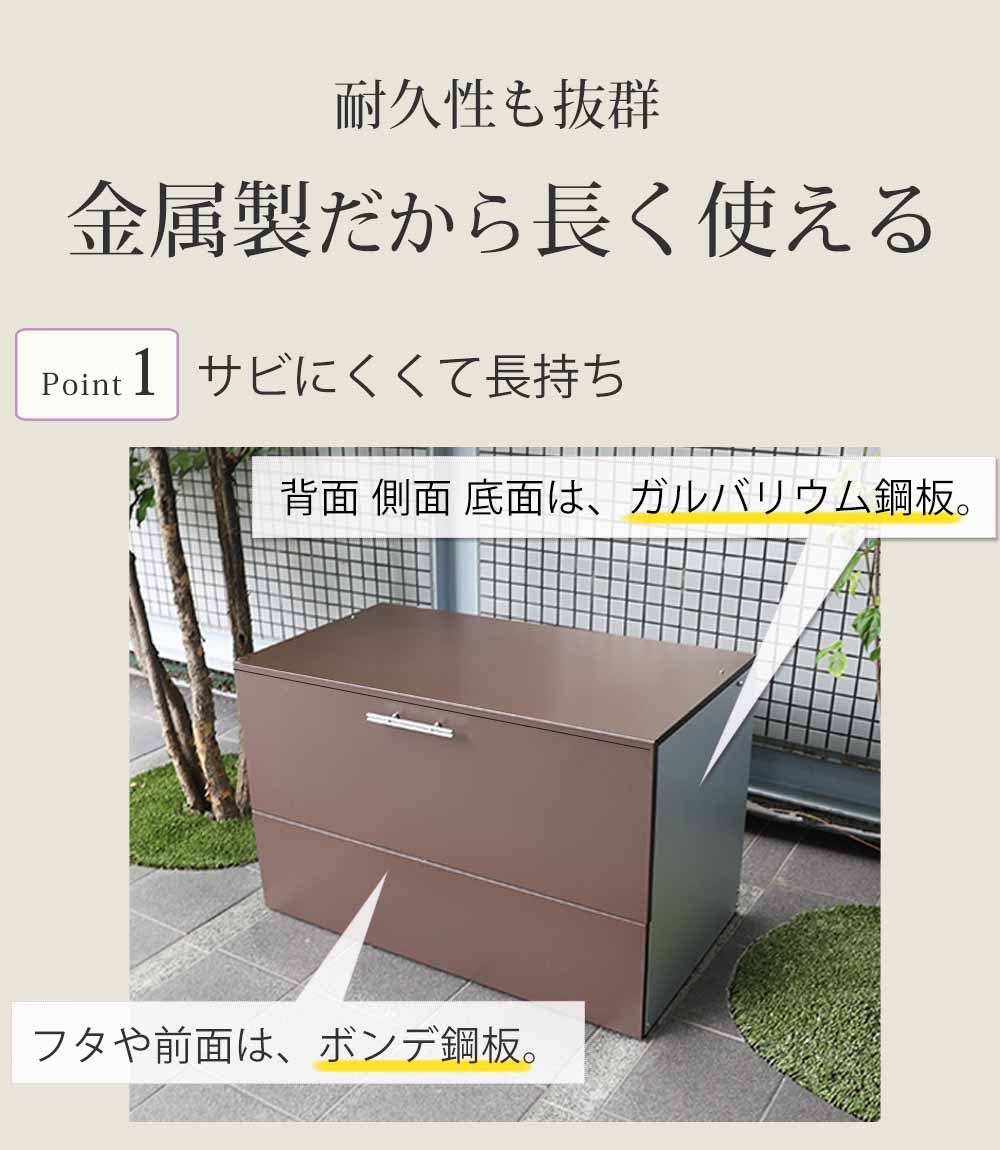 屋外収納庫 大型 屋外収納上開き 屋外用ゴミ箱 ごみ箱 ゴミストッカー 