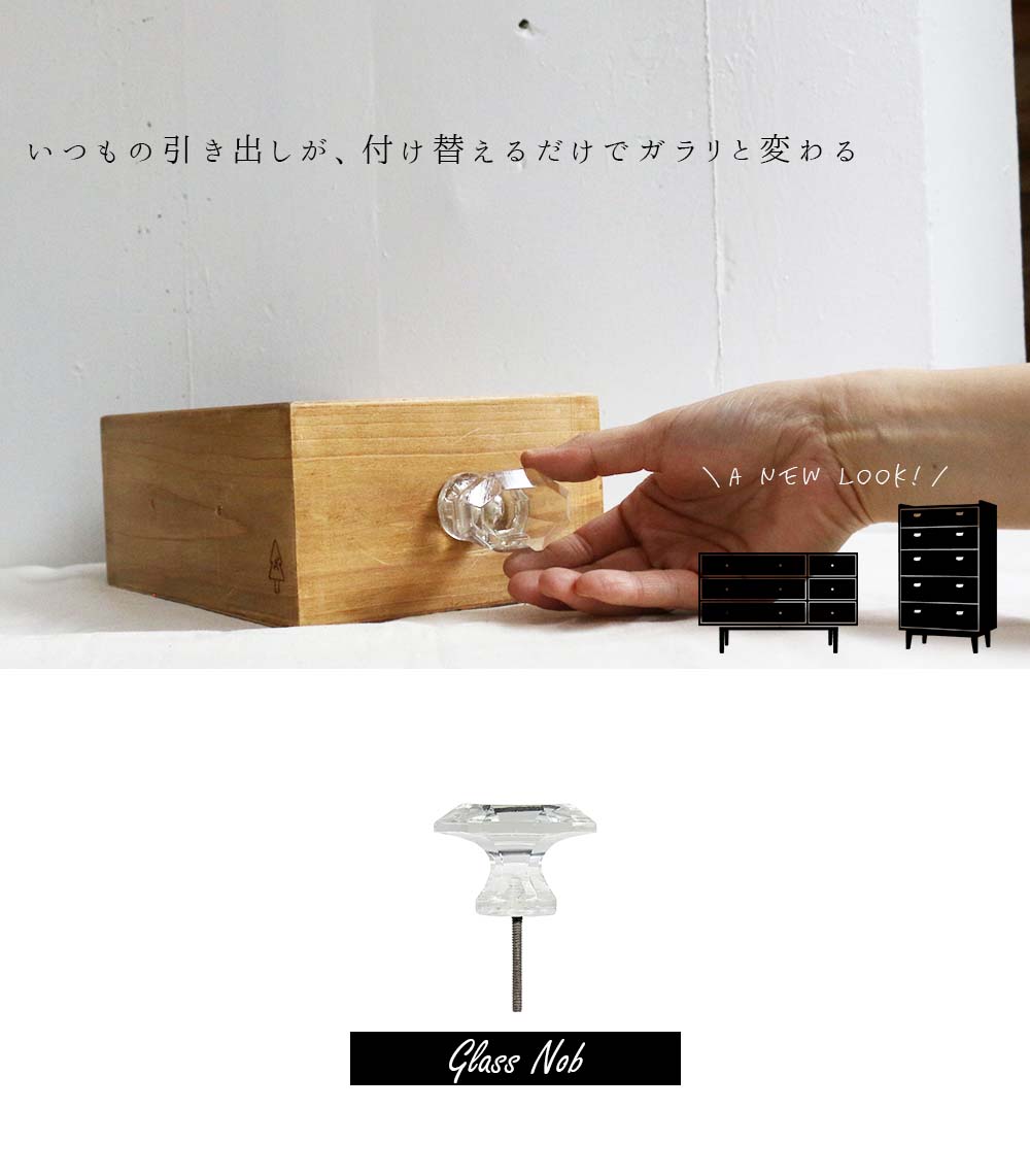 ガラス ノブ 引き出し 取っ手 家具 インテリアレトロ