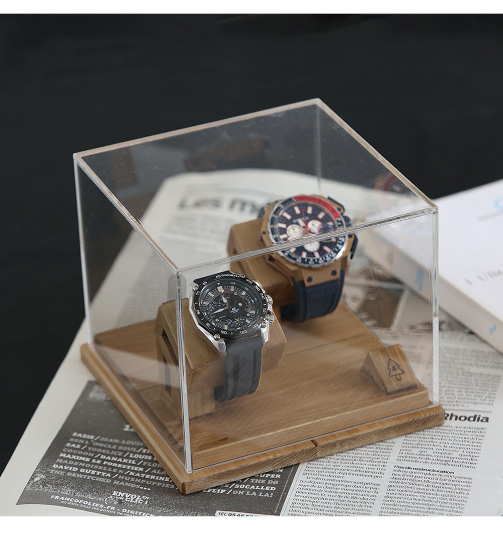 A+ (アクセントプラス) kigumi 腕時計ショーケース 2本用 スタンド