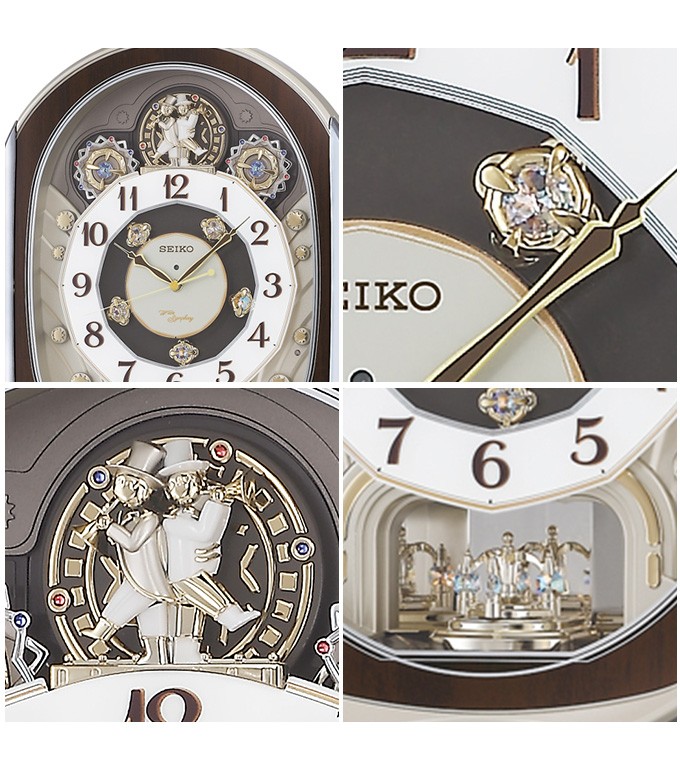 SEIKO 掛け時計　からくり時計　メロディ　電波時計 SEIKO ウェーブシンフォニー メロディ 電波掛け時計 からくり