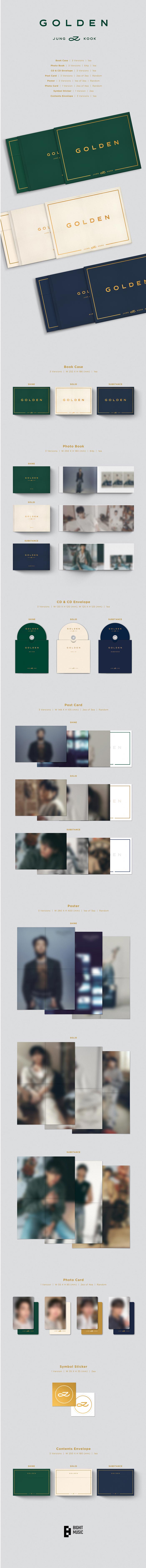 BTS JUNGKOOK SOLO ALBUM 【 GOLDEN - Weverse Albums ver. - 】【数量