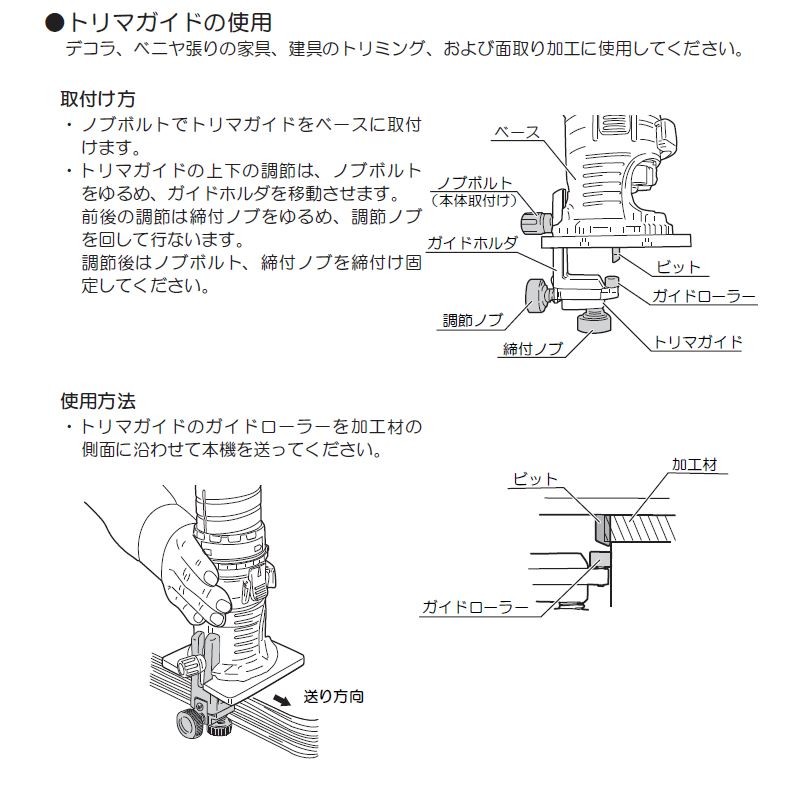 RYOBI (京セラ) 電子トリマー用 トリマーガイド (TRE-40/MTR-41他) 【6073721】 : 2339 : KQLFT TOOLS  - 通販 - Yahoo!ショッピング