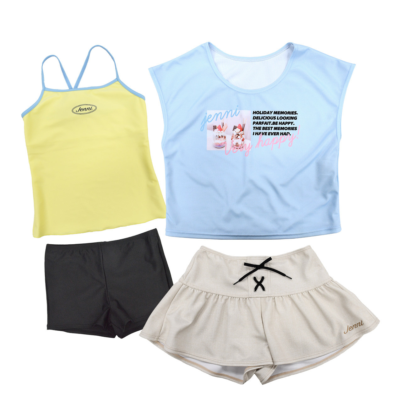 水着 女の子 キッズ ジュニア セパレート水着 JENNI ジェニー 子供 T