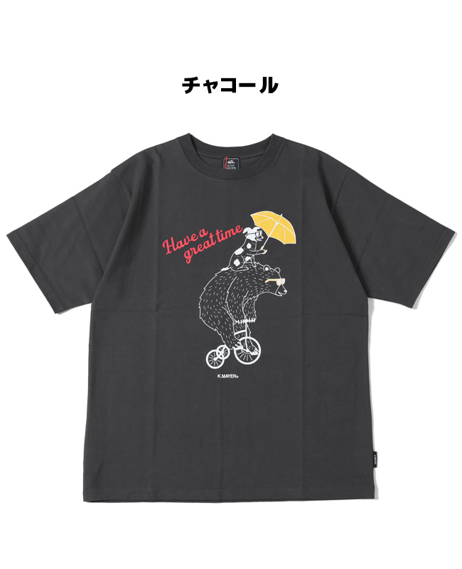 クリフメイヤー KRIFF MAYER Tシャツ メンズ 半袖 アニマル 動物