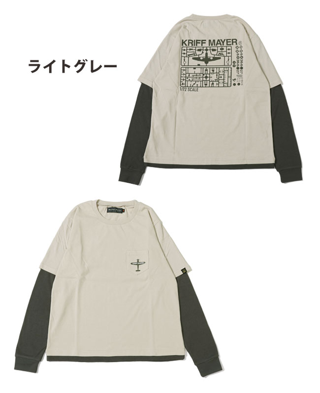 クリフメイヤー キッズ KRIFF MAYER KIDS 子供服 長袖 Tシャツ バックプリント 重...